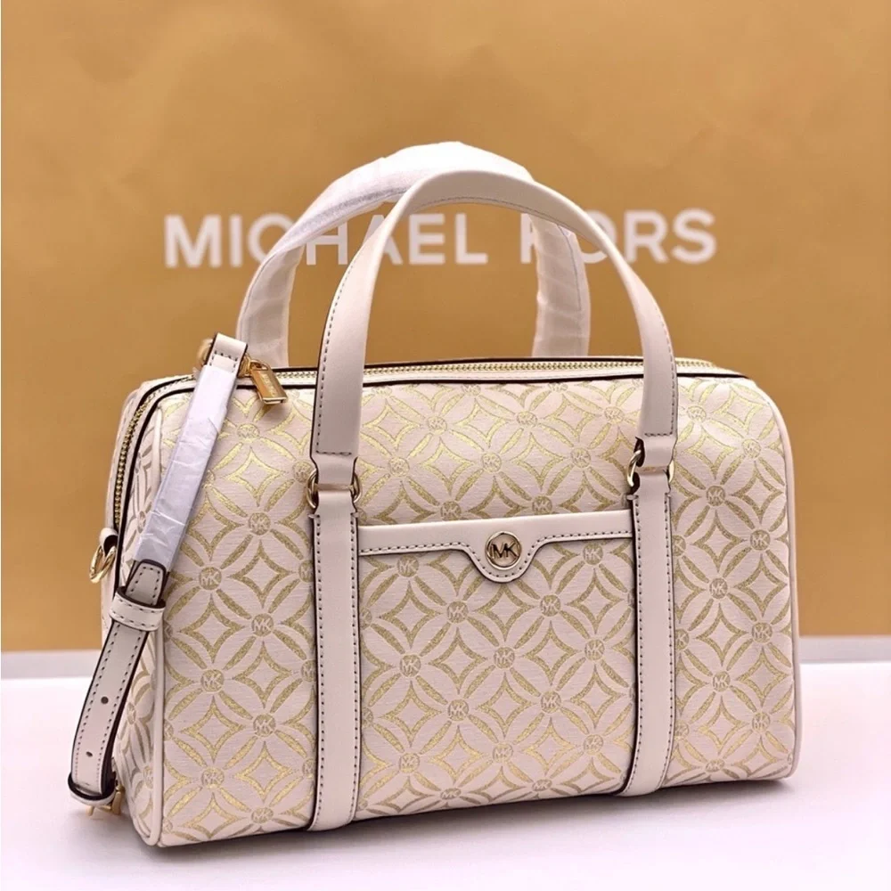 MICHAEL KORS JST TRAVEL MEDIUM DUFFLE SATCHEL CROSSBODY BAG - Picture 2 of 9